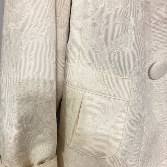 TALBOTS Off White BROCADE Jacket NWOT FLAWLESS - Picture 6 of 11